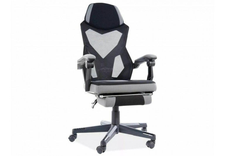 Fotel obrotowy Q-939 Czarno Szary