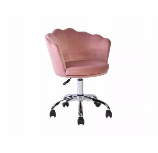 Fotel obrotowy Rose Velvet Różowy