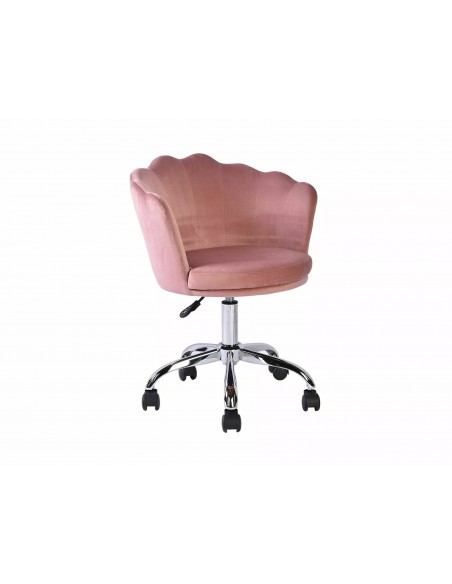 Fotel obrotowy Rose Velvet Różowy