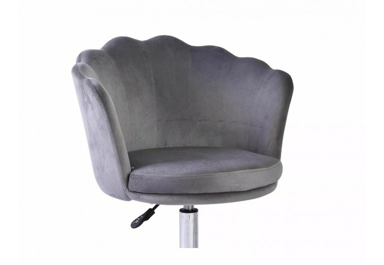 Fotel obrotowy Rose Velvet Szary