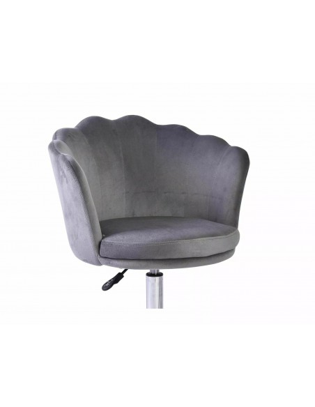 Fotel obrotowy Rose Velvet Szary