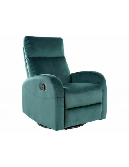 Fotel rozkładany Olimp Velvet Zielony