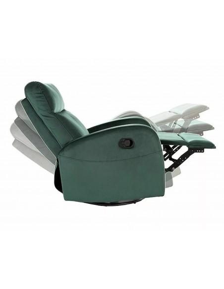 Fotel rozkładany Olimp Velvet Zielony