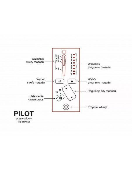 Fotel rozkładany Pegaz M Velvet z f. masażu Szary