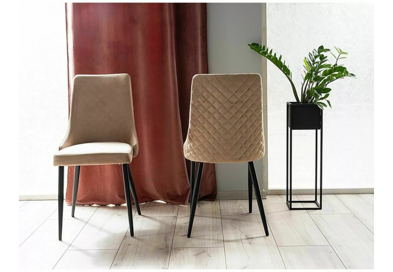 Krzesło Piano B Velvet Beżowe
