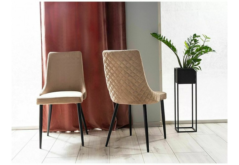 Krzesło Piano B Velvet Beżowe