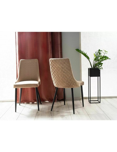 Krzesło Piano B Velvet Beżowe