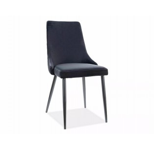 Krzesło Piano B Velvet Czarne