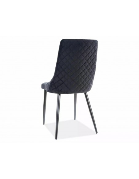 Krzesło Piano B Velvet Czarne