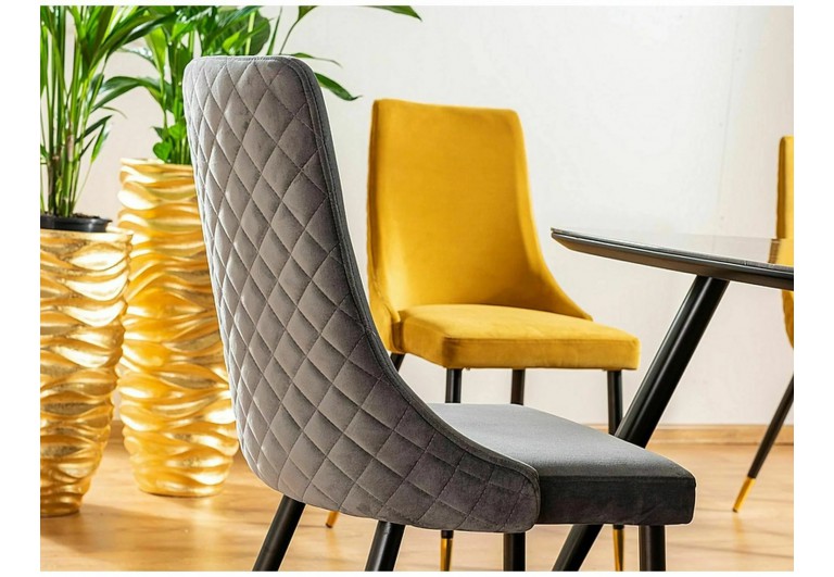 Krzesło Piano Velvet Szary