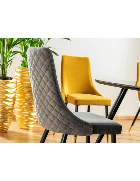 Krzesło Piano Velvet Szary