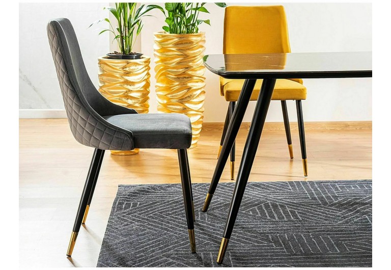 Krzesło Piano Velvet Szary