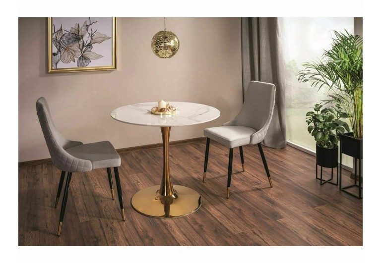 Krzesło Piano Velvet Szary