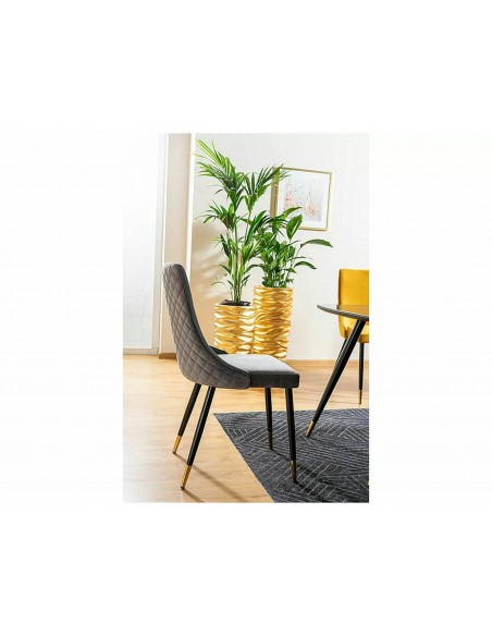 Krzesło Piano Velvet Szary