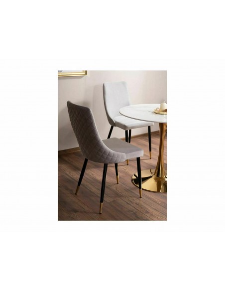 Krzesło Piano Velvet Szary