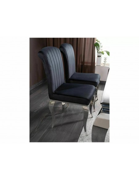 Krzesło Prince Velvet Czarne