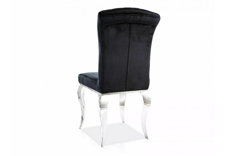 Krzesło Prince Velvet Czarne