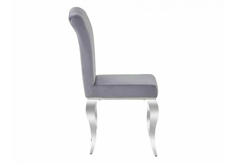 Krzesło Prince Velvet Szare
