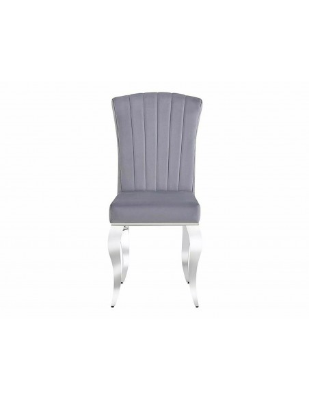 Krzesło Prince Velvet Szare