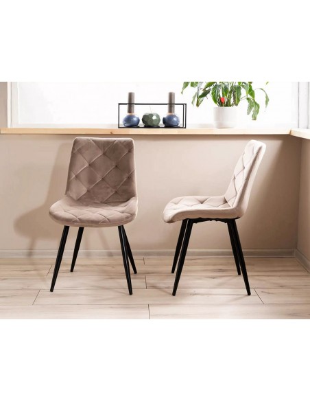 Krzesło Ralph Velvet Ciemny Beżowy