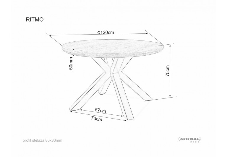Stół okrągły Ritmo