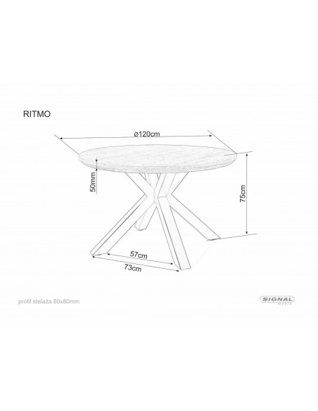 Stół okrągły Ritmo