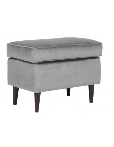 Podnóżek Ron Velvet Szare