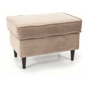 Podnóżek Ron Velvet Ciemny Beżowy