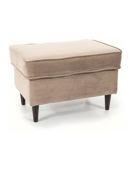 Podnóżek Ron Velvet Ciemny Beżowy