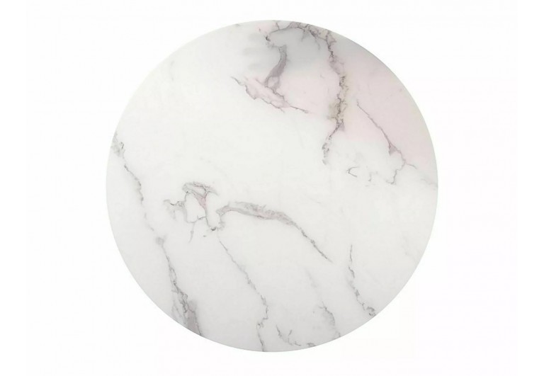 Ława okrągła Sabine Biało Złota