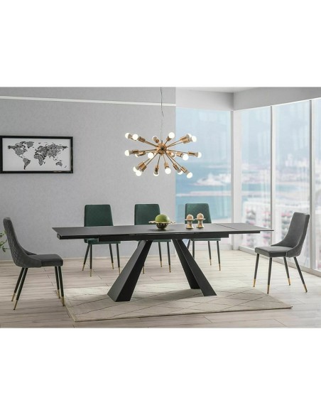 Stół rozkładany 160-240 Salvadore Czarny