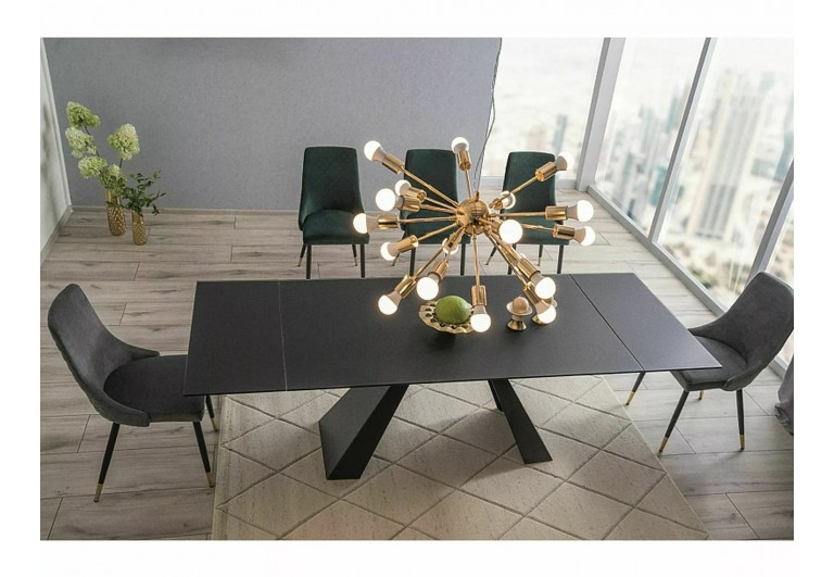 Stół rozkładany 160-240 Salvadore Czarny