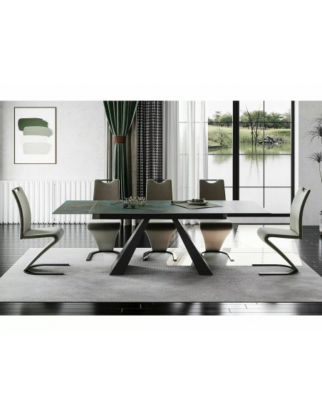 Stół rozkładany Salvadore Ceramic Ossido Verde