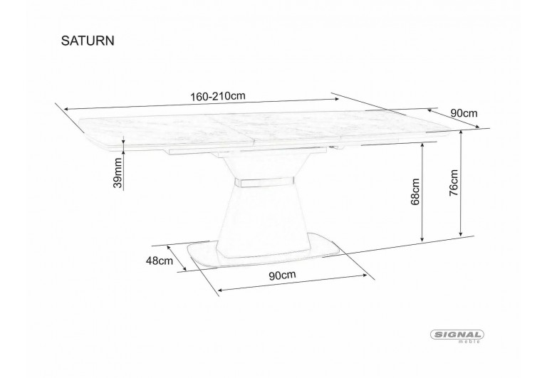 Stół rozkładany Saturn II