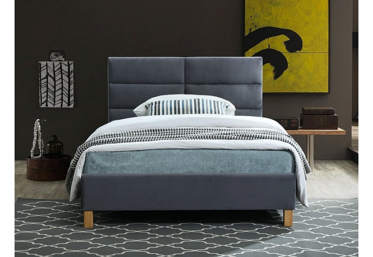 Łóżko 120 Sierra Velvet Szary