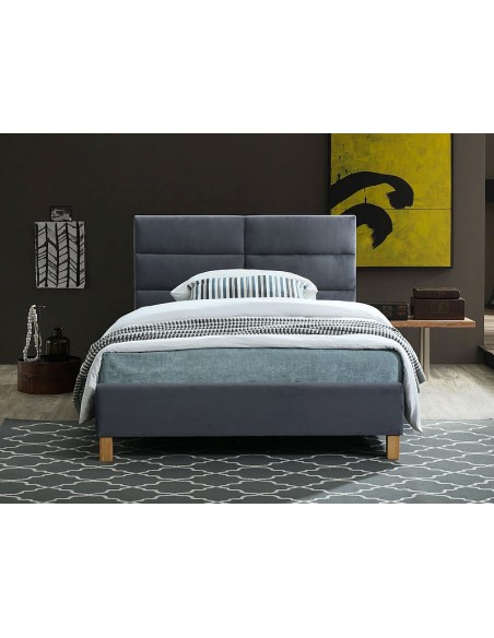 Łóżko 120 Sierra Velvet Szary