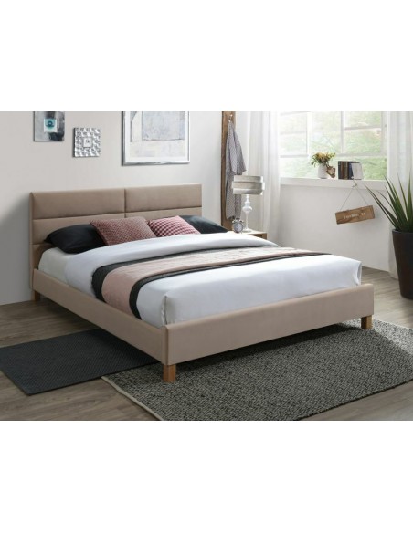 Łóżko 160 Sierra Velvet Beżowy