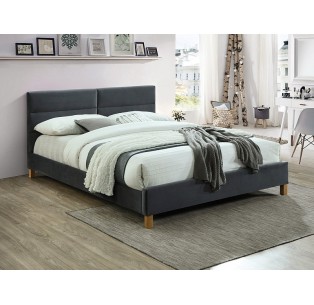 Łóżko 160 Sierra Velvet Szary