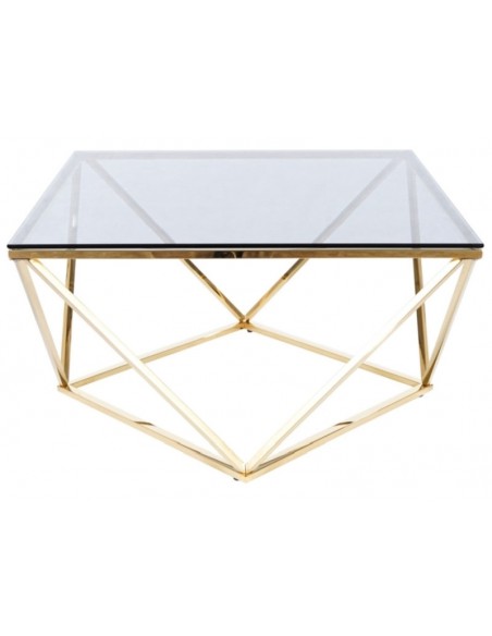 Ława kwadratowa Silver A Złota