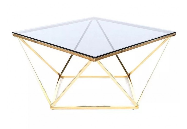 Ława kwadratowa Silver A Złota