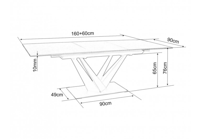 Stół rozkładany Sorento Ceramic