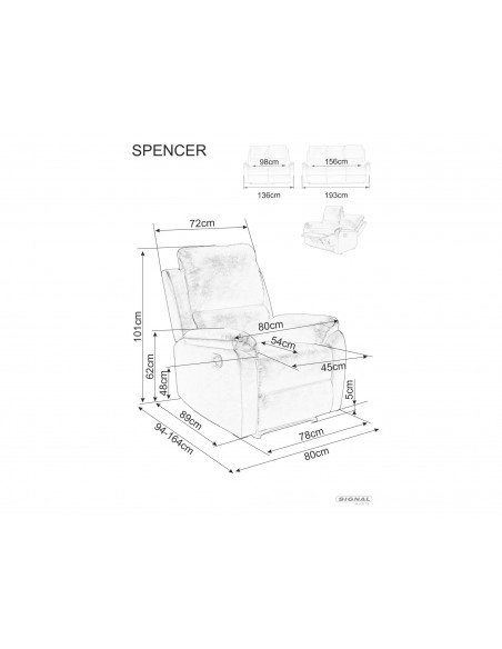 Sofa rozkładana Spencer 2 Velvet