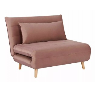 Fotel rozkładany Spike Velvet Różowy