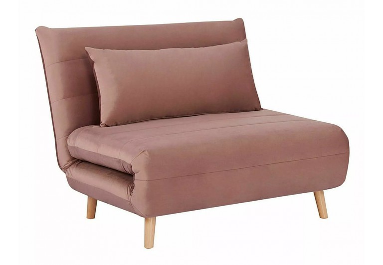 Fotel rozkładany Spike Velvet Różowy