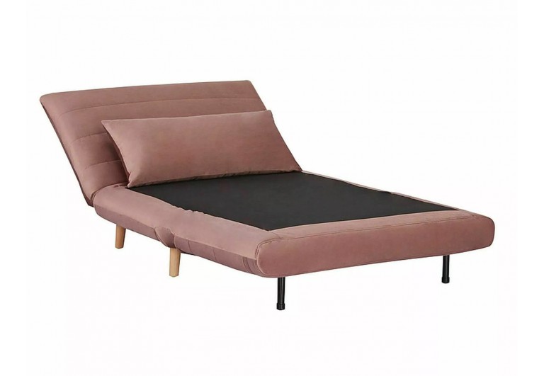 Fotel rozkładany Spike Velvet Różowy