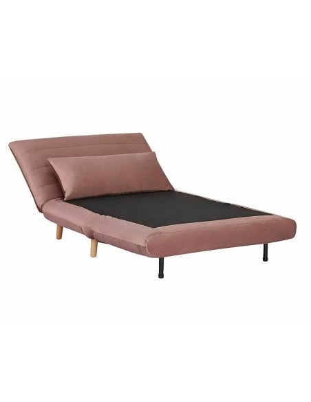 Fotel rozkładany Spike Velvet Różowy