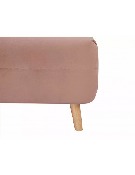 Fotel rozkładany Spike Velvet Różowy