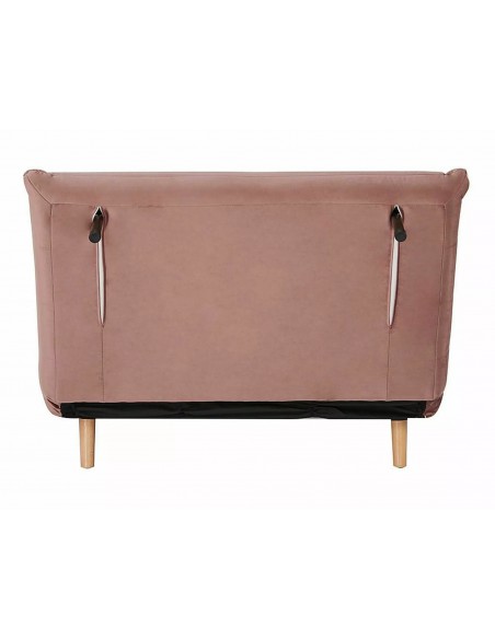 Fotel rozkładany Spike Velvet Różowy