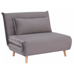 Fotel rozkładany Spike Velvet Szary