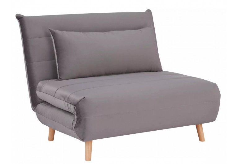 Fotel rozkładany Spike Velvet Szary